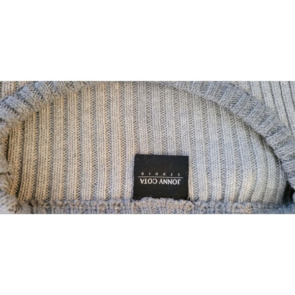 Bodycon Long Sleeve Knitted Sweater Midi Dress with Puff Sleeves Sz M - Picture 7 of 8